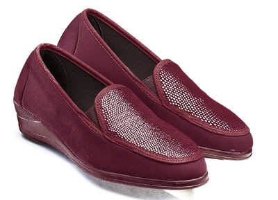 Mokassin in eleganter Krokooptik 