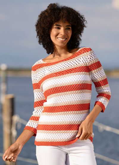 Pullover mit recycelter Baumwolle 