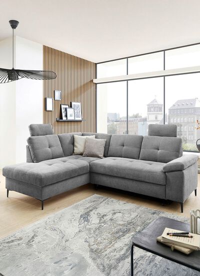 Ansprechende Polsterecke mit komfortabler Bettfunktion 