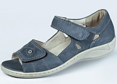 Waldl&auml;ufer, bequeme Damen-Sandalen, Weite H, mit herausnehmbarem Fu&szlig;bett 
