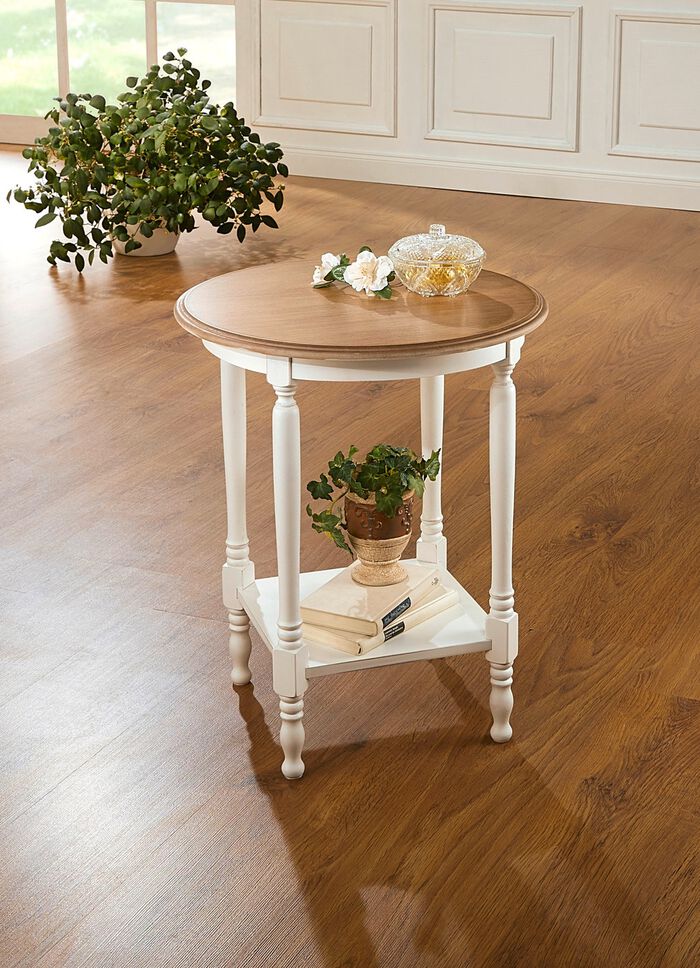 Beistelltisch, teilmassiv 