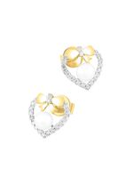 Ohrstecker mit 38 Brillanten und S&uuml;&szlig;wasser-Zuchtperlen 