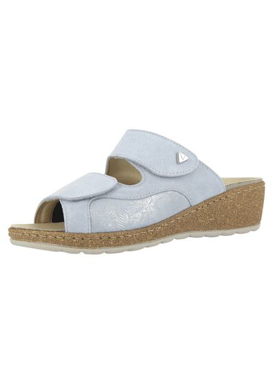 Klett-Pantolette aus Echtleder 