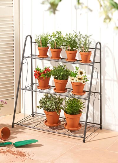 Pflanztreppe aus Eisen 