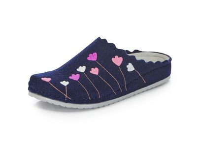 Mubb, klassische Damen-Hausschuhe, Weite H, mit anatomisch geformtem Fu&szlig;bett 