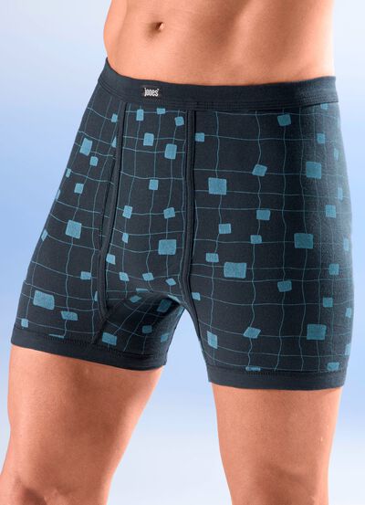 Viererpack Unterhosen mit Alloverdessin 