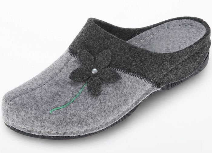 Laurina, klassische Damen-Hausschuhe, mit anatomisch geformtem Fu&szlig;bett 