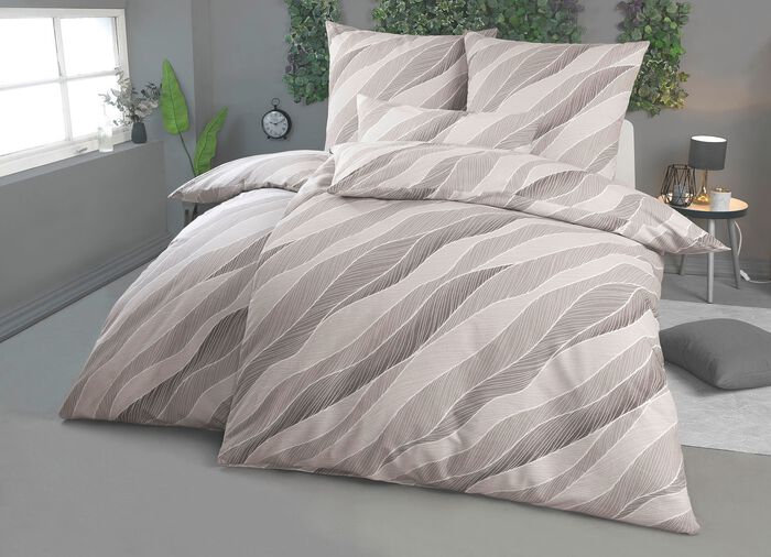 Bettw&auml;sche-Garnitur in Flanell-Qualit&auml;t 