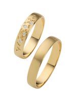 Satinierter Trauring 