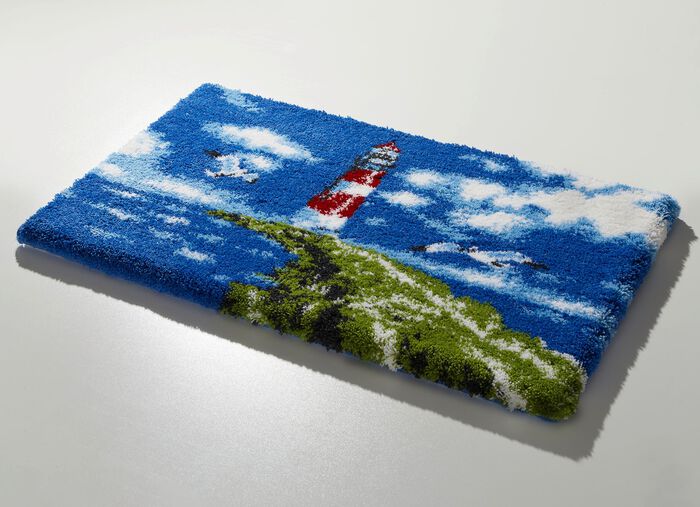 Badgarnitur von Grund mit maritimem Dessin 
