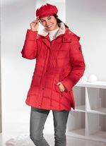 Funktionsjacke mit abnehmbarem Kunstpelz-Besatz am Kragen 