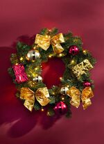 Beleuchteter Tannenkranz 