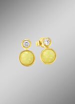 Gr&uuml;ne Eleganz: Ohrstecker mit echt Aventurin 