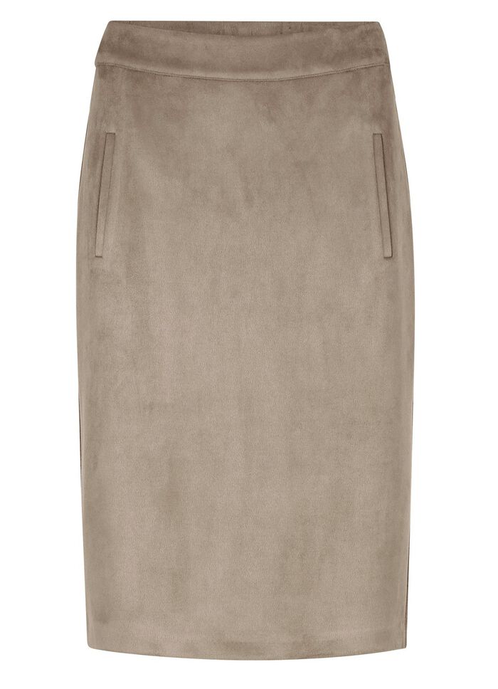 Rock in Wildleder-Optik 