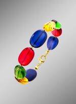 Armband mit echt Bernstein in Multicolor 