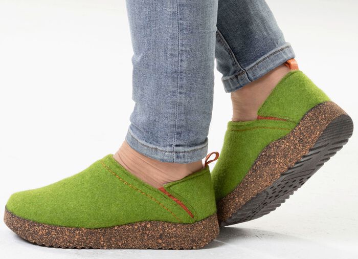 Gemini, komfortable Damen-Hausschuhe, Weite G, mit herausnehmbarem Fu&szlig;bett 