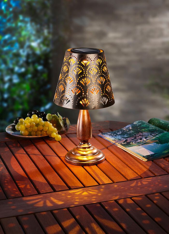 Au&szlig;ergew&ouml;hnlich sch&ouml;ne Solar-Tischleuchte 