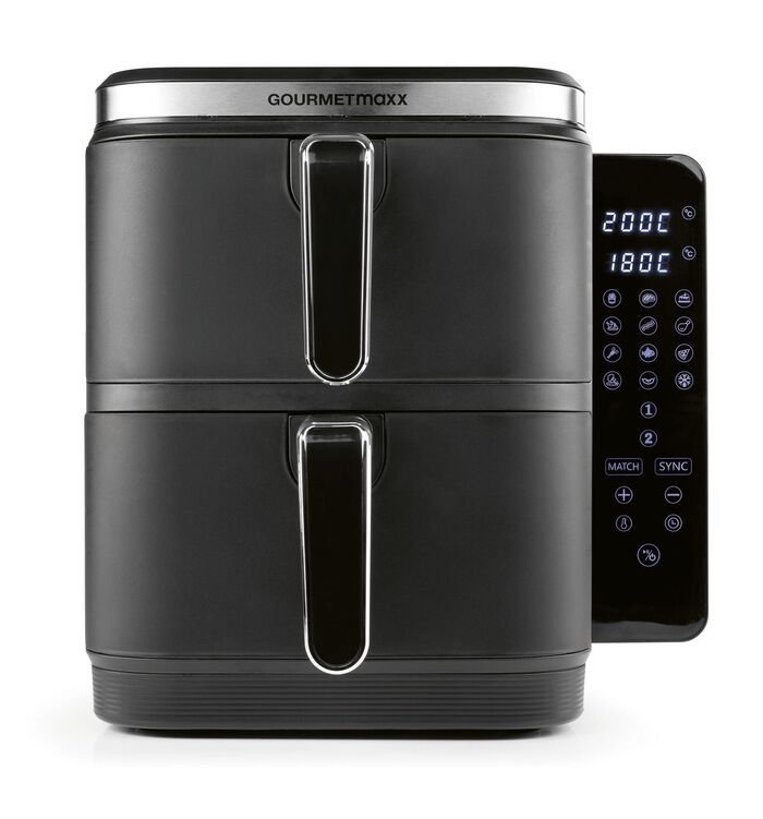 Digitale Doppelkammer-Hei&szlig;luftfritteuse &bdquo;FryUP&ldquo; 