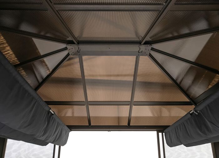 SOJAG Aluminium Pavillon Castel in edlem Bronzeton 