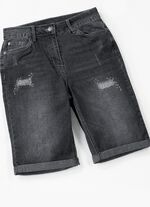 Jeans-Bermudas mit tollen Used-Effekten 