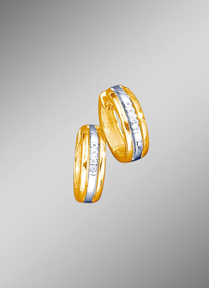 Klappcreolen mit Brillanten 