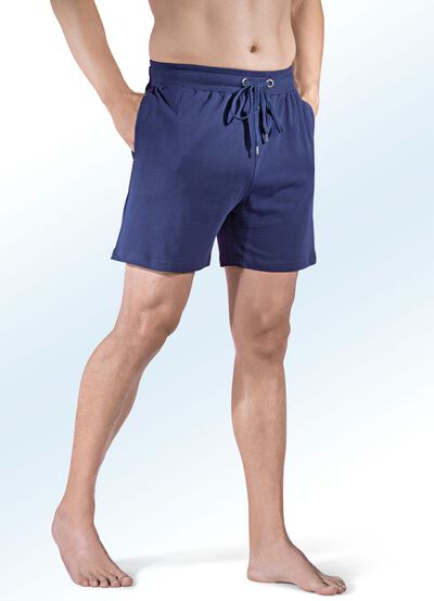 Zweierpack Schlaf- und Freizeithosen kurz mit Durchzugsband 