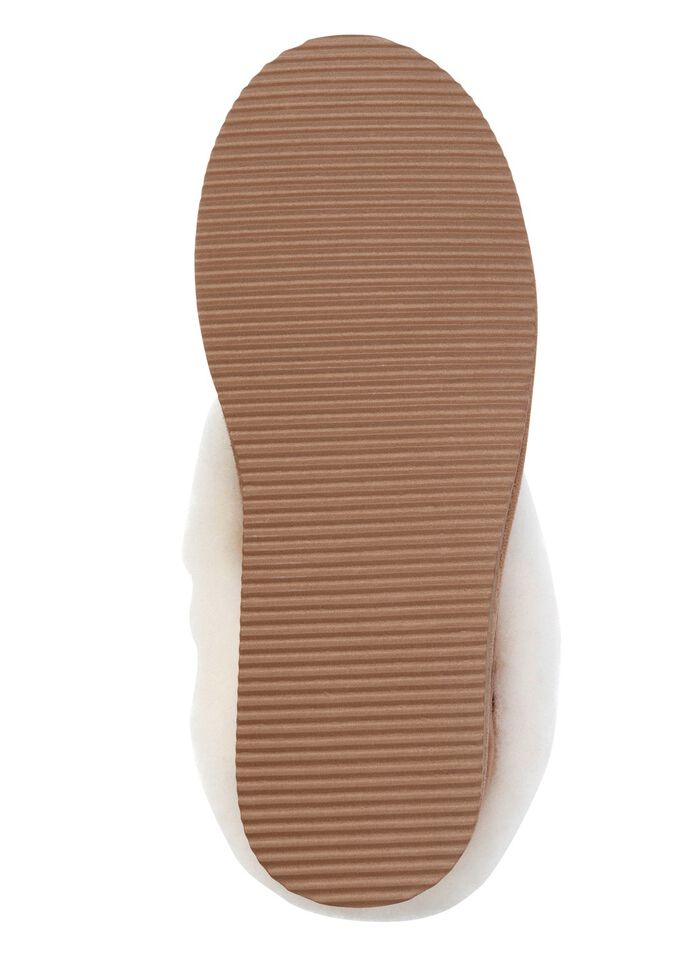 ELENA EDEN, warme Damen-Hausschuhe, Weite G, mit Lammfell 