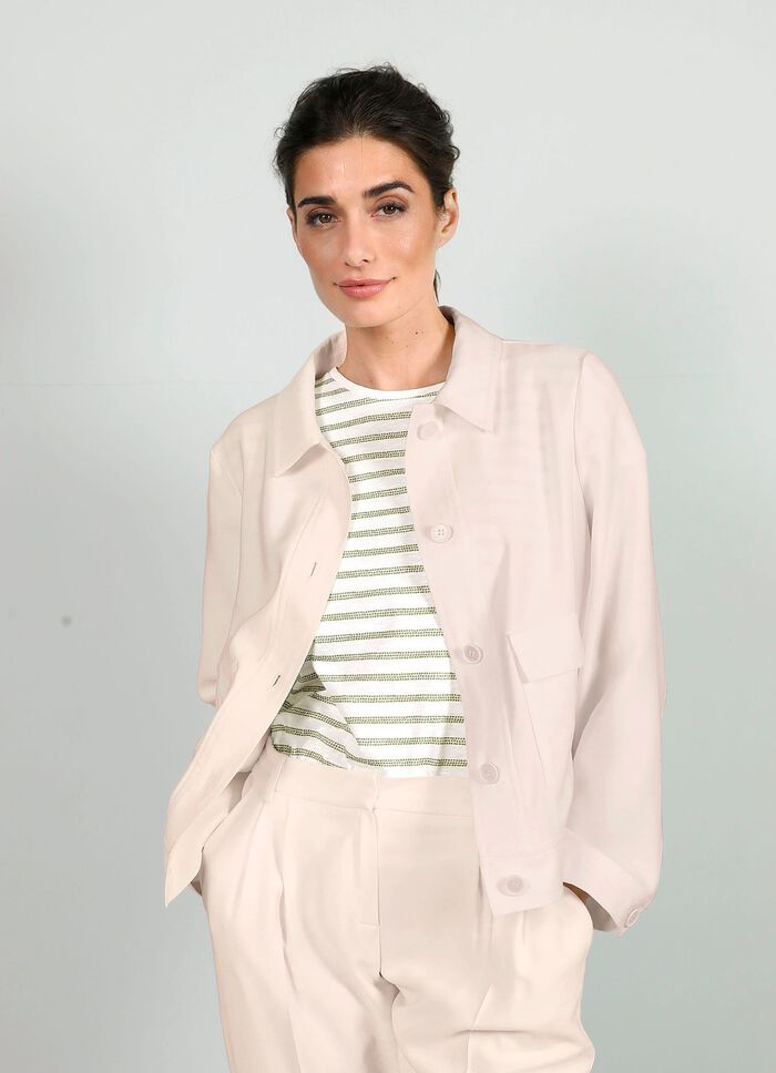 Blazer in Leinen-Optik 