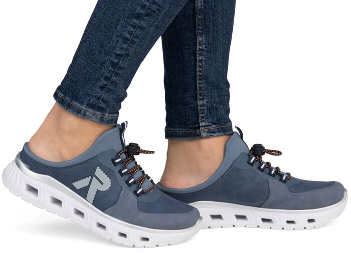 Rieker Slipper mit elastischem Schnellschn&uuml;rsystem mit Stopper 
