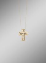 Kreuz-Anh&auml;nger mit Brillanten 