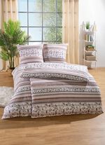 Beidseitig bedruckte Bettw&auml;sche-Garnitur von Janine 