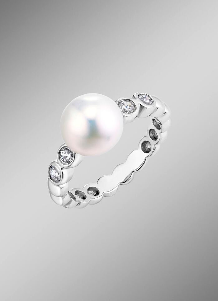 Damenring mit S&uuml;&szlig;wasser-Zuchtperle 