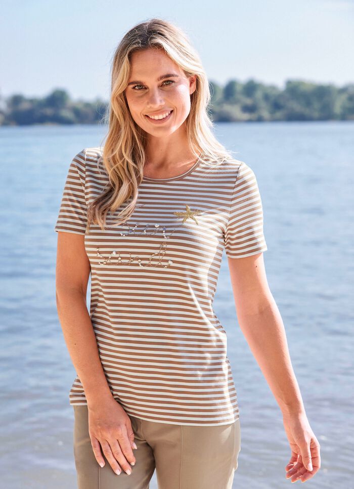 Shirt mit Stickerei-Applikation 