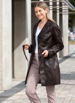 Kurzmantel mit G&uuml;rtel 