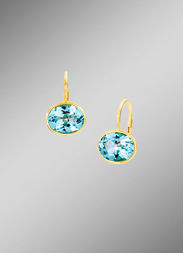 Ohrringe mit Blautopas 