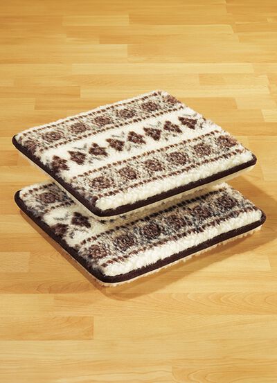 Licardo-Stuhlkissen, 2er-Set, aus reiner Schurwolle 