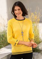 Pullover mit dekorativen Armabschl&uuml;ssen 