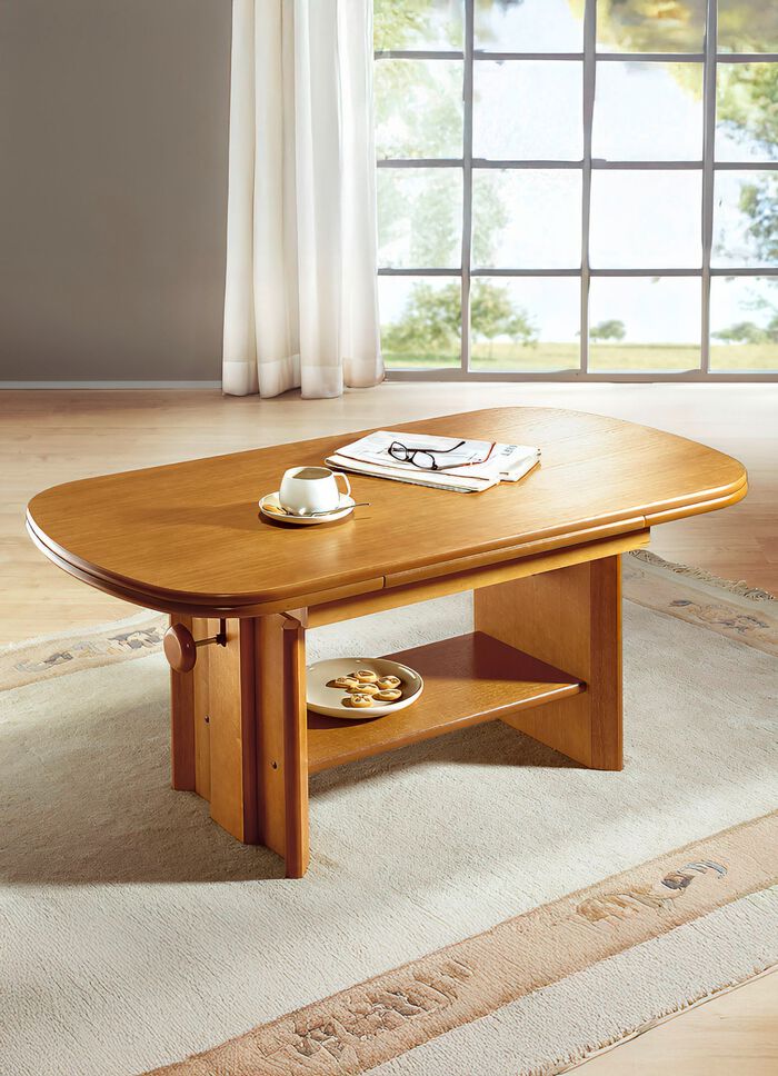 Couchtisch, ausziehbar und h&ouml;henverstellbar 