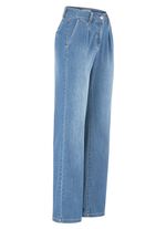 Jeans mit Bundfalten 