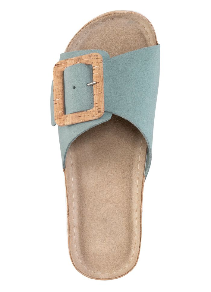 ELENA EDEN, trendige Damen-Pantoletten, aus Leder 