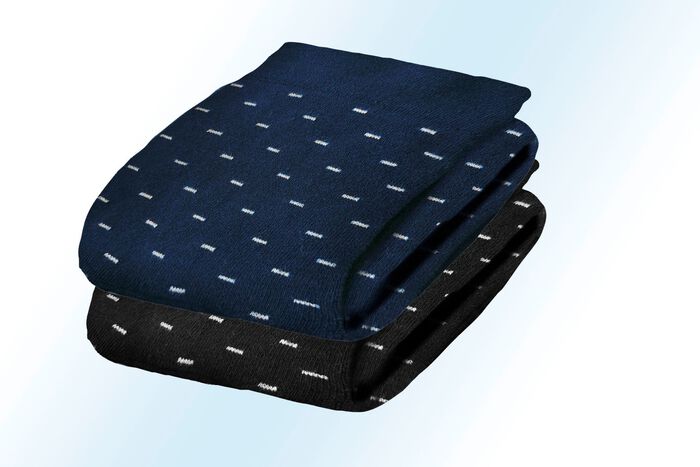 F&uuml;nferpack Socken mit handgekettelter Spitze und druckfreiem Bund 