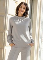 Sweatshirt mit Stehkragen 