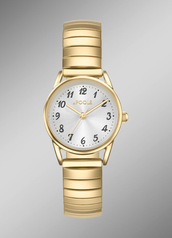 Zeitlose Quartz-Damenuhr Pools 1989 mit Zugband 