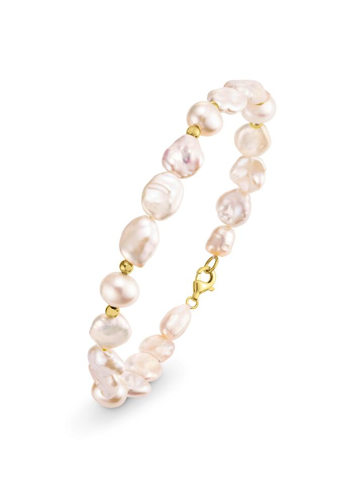 Armband mit SW-Zuchtperlen und Keshi-Perlen 