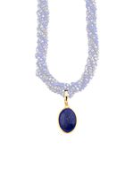 Vergoldeter Anh&auml;nger mit Lapislazuli 