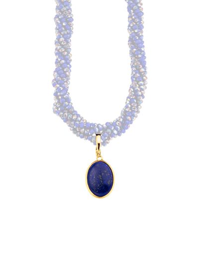 Vergoldeter Anh&auml;nger mit Lapislazuli 