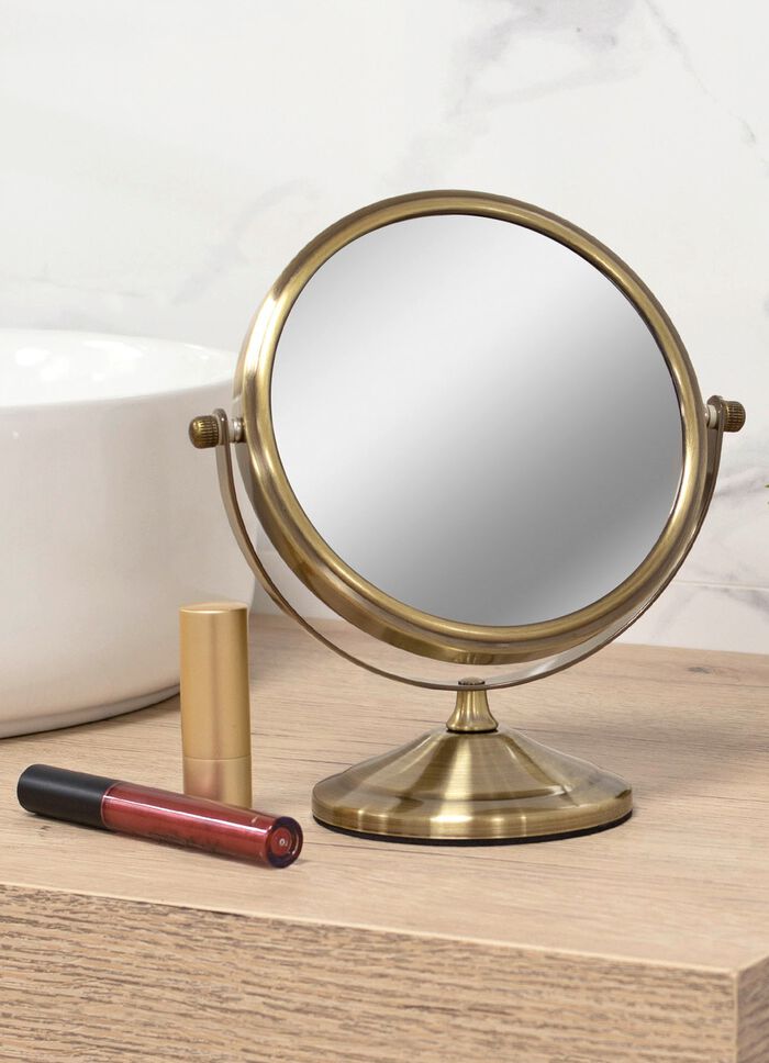 Kosmetik-Spiegel mit stabilem Metallgeh&auml;use 