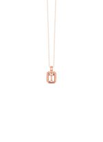 Mattierter Anh&auml;nger mit echt Morganit 