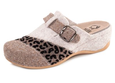 Mubb, klassische Damen-Hausschuhe, Weite H, mit herausnehmbarem Fu&szlig;bett 