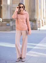 Pullover in aufwendiger Struktur mit Glitzer 